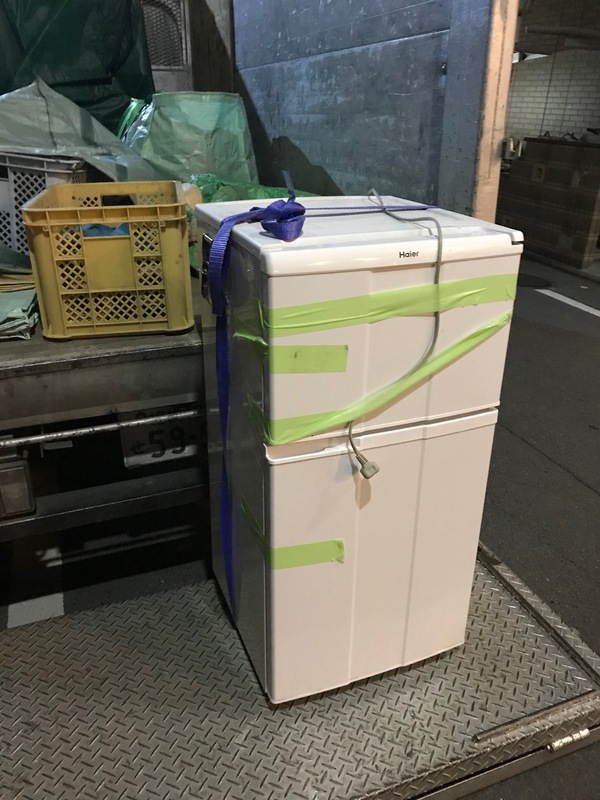 神奈川県厚木市旭町にて、２ドア冷蔵庫不用品回収しました。のサムネイル