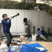 神奈川県藤沢市湘南台にて、焼肉屋さんのダクト掃除をしてましたのサムネイル