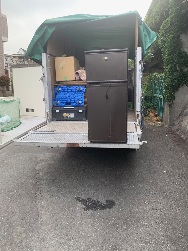 神奈川県厚木市にて２ドア冷蔵庫引き取りました